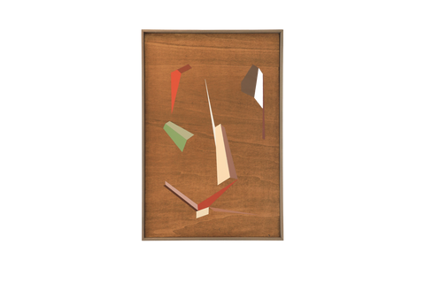 Framed Geometric Wood Art - Untitled 2