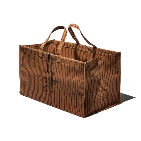 Brown Cotton Wide Bag