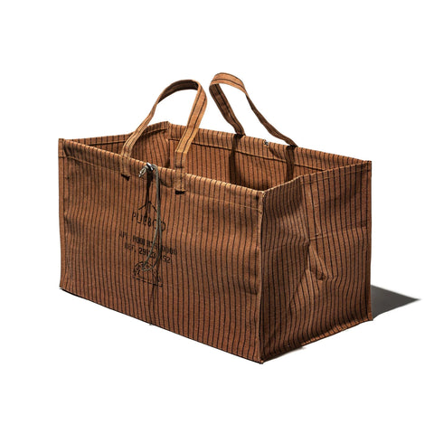 Brown Cotton Wide Bag