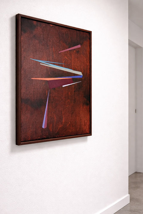 Framed Geometric Wood Art - Untitled 4