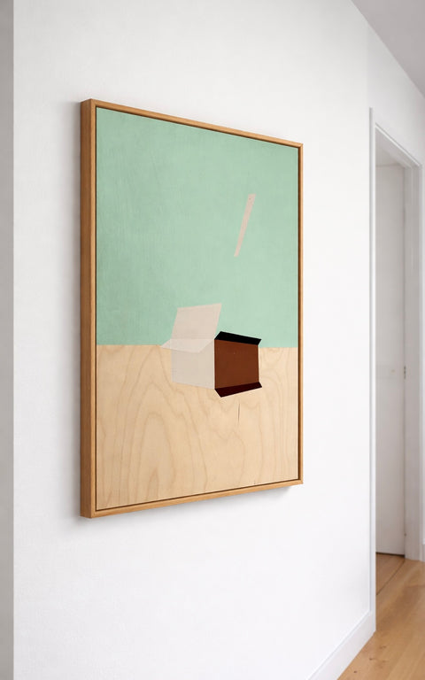 Framed Geometric Wood Art - Untitled 3