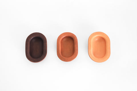 Healed - Leather Trays - Small Ellipse