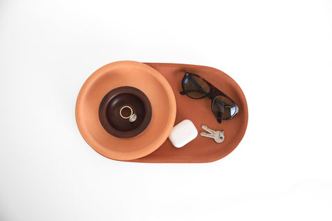 Healed - Leather Trays - Large Ellipse