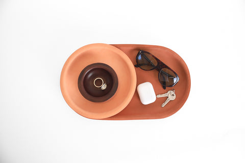 Healed - Leather Trays - Large Ellipse