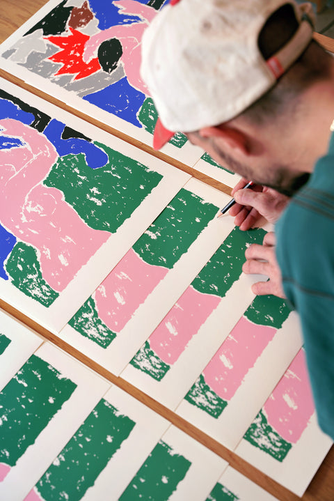 Chasing Shadows - Broken Fingaz Screen Print (Unframed)