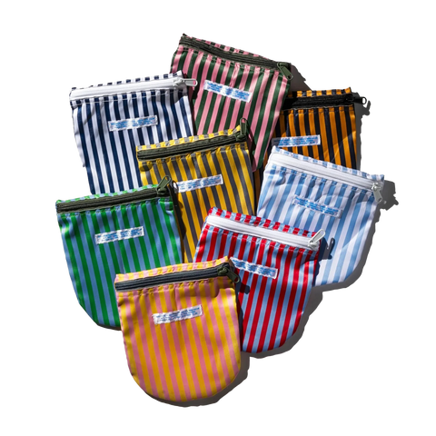School Tie Fabric Semicircle Pouch