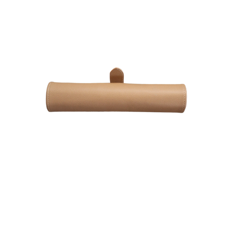 Premium Leather Roll-Up Travel Backgammon Set - St Barth