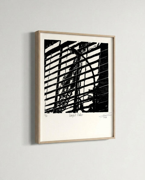 Warped Order - Woodcut Print (Unframed)