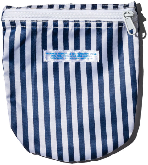 School Tie Fabric Semicircle Pouch