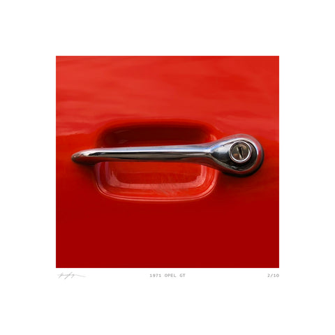 Car Handle print - 1971 Opel GT
