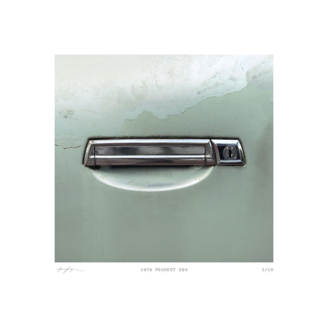 Car Handle print - 1976 Peugeot 504