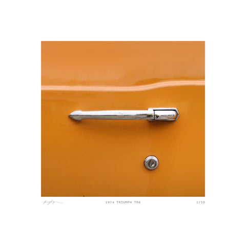 פרינט ידית Car Handles - 1974 Triumph TR6 (לא ממוסגר)