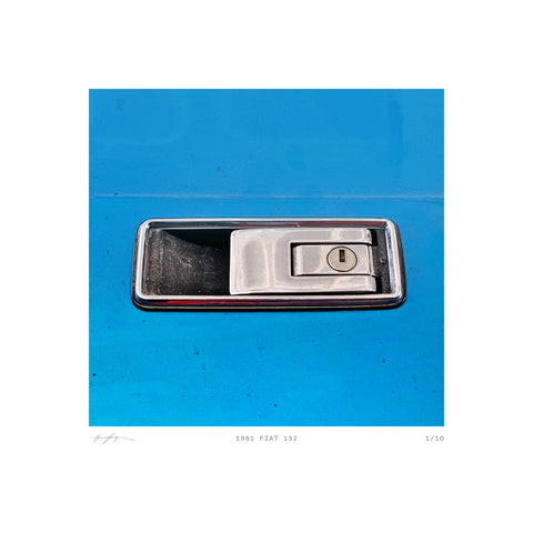 Car Handle print - 1981 Fiat 132 (Unframed)