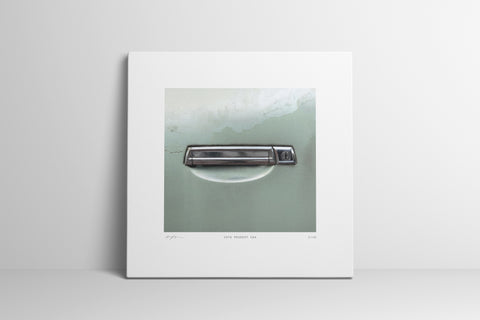 Car Handle print - 1976 Peugeot 504