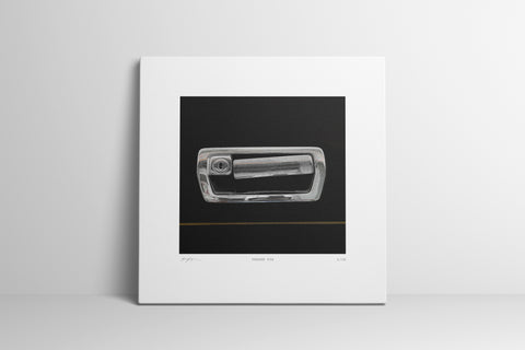 Car Handle print - Jaguar XJ6 (Unframed)