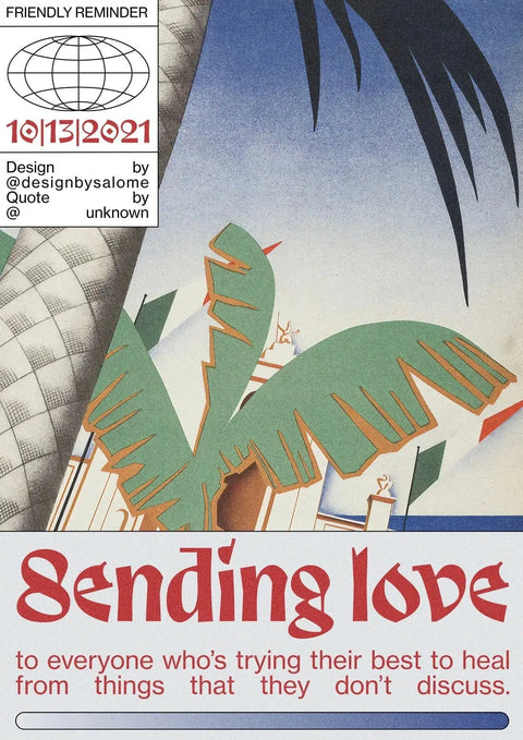 Sending Love A1 (ללא מסגרת)