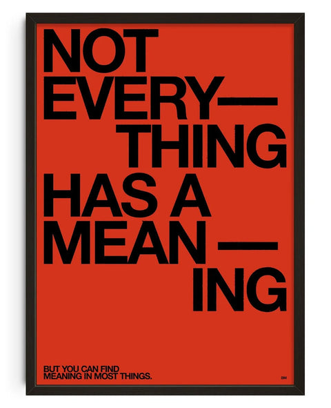 Meaning - A3 (Unframed)