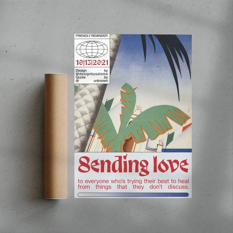 Sending Love A1 (ללא מסגרת)